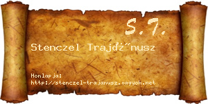 Stenczel Trajánusz névjegykártya